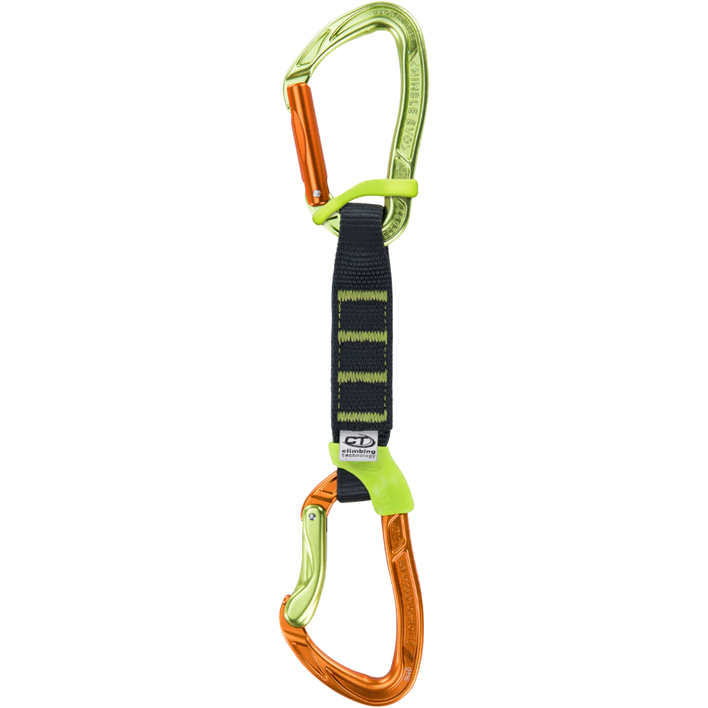 Climbing Technology Nimble Fixbar Set PRO Verde/Arancione 12 cm Adulto Rinvio Unisex 